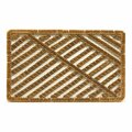 Bufonadas 30 x 18 in. Wire Brush Brown Coir Coco Mat BU2087649